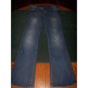 BUCKLE SILVER Frances womens  STRETCH  JEANS Actual 27X31
